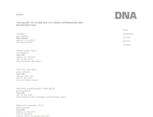 Tablet Screenshot of dna-galerie.de